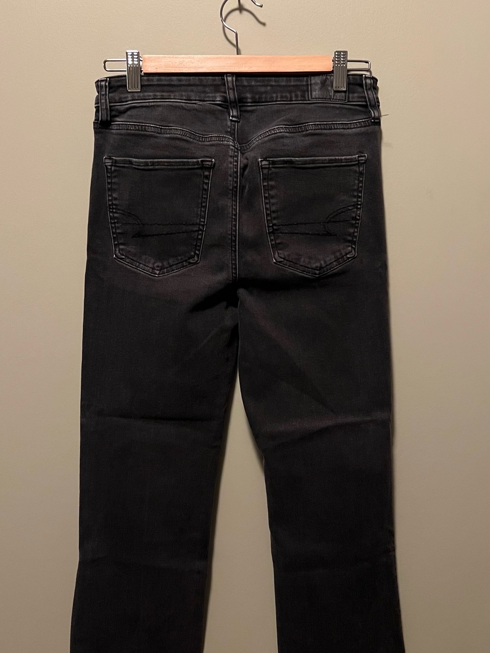 American Eagle Outfitters Black Boot-kick Cropped Jeans - Picture 3 of 6